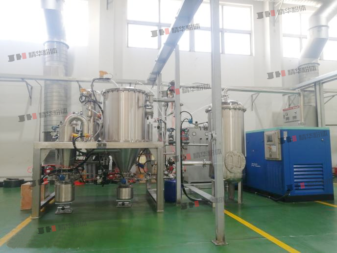 硅碳負極氮氣防護氣流粉碎機--四川省某公司生產(chǎn)現(xiàn)場